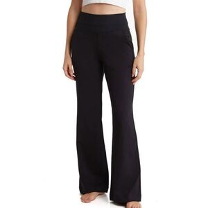 YOGALICIOUS Womens Lux Laila Wide Leg Flare Pants Size XS Black